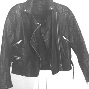 Zara leather jacket